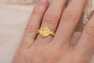 Rare Tudor Memento Mori ‘Death’s Head’ Ring; English, c.1550–1650