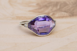 Polish Art Deco Amethyst Ring