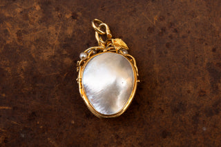 Antique French Mother of Pearl Locket