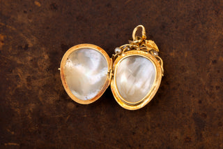 Antique French Mother of Pearl Locket