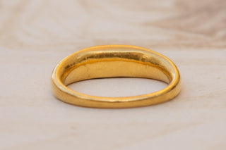 Ancient Roman Gold Carnelian Intaglio Ring; 2nd–3rd Century AD