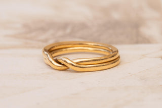Antique Early 20th Century Gold Puzzle Band Ring, c.1910