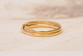 Antique Early 20th Century Gold Puzzle Band Ring, c.1910