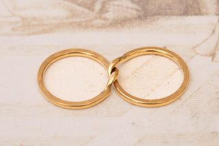 Antique Early 20th Century Gold Puzzle Band Ring, c.1910