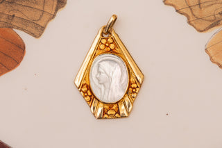 French Art Deco Devotional Pendant