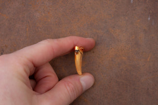 Victorian 18K Gold Mounted Tiger’s Claw Pendant, British Raj Period, c.1870