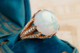 Antique Opal and Diamond Ring