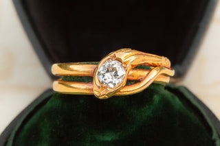 Victorian Diamond Snake Ring