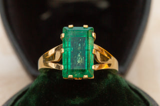 French Antique Emerald Ring