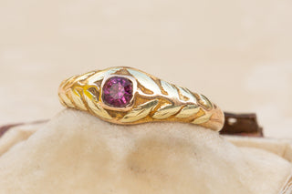 Victorian Floral Purple Paste Ring-Ravensbury Antiques