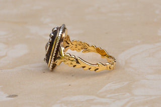 Victorian Diamond Urn Memorial Ring