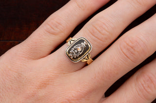 Victorian Diamond Urn Memorial Ring