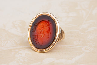 Georgian Carnelian Diana Intaglio Ring-Ravensbury Antiques