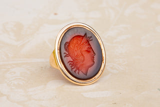 Georgian Carnelian Diana Intaglio Ring-Ravensbury Antiques