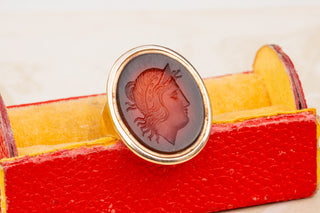 Georgian Carnelian Diana Intaglio Ring-Ravensbury Antiques