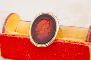 Georgian Carnelian Diana Intaglio Ring-Ravensbury Antiques