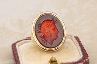 Georgian Carnelian Diana Intaglio Ring-Ravensbury Antiques