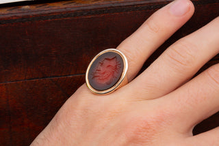 Georgian Carnelian Diana Intaglio Ring-Ravensbury Antiques