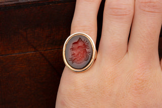 Georgian Carnelian Diana Intaglio Ring-Ravensbury Antiques