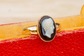 Victorian Hardstone Cameo Emperor Signet-Ravensbury Antiques