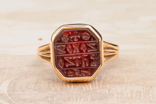 18th Century Greek Carnelian Intaglio Ring