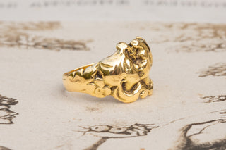 French Art Nouveau Figural Ring