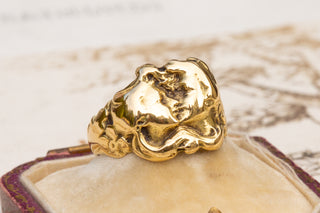 French Art Nouveau Figural Ring