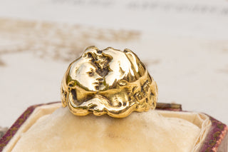 French Art Nouveau Figural Ring