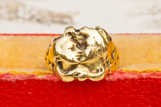 French Art Nouveau Figural Ring