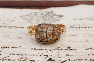 Antique Swivel Ring with Ancient Scarab