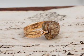 Antique Swivel Ring with Ancient Scarab