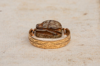 Antique Swivel Ring with Ancient Scarab