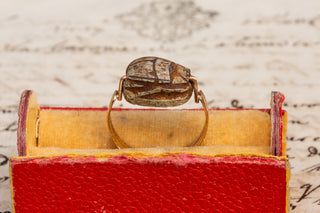 Antique Swivel Ring with Ancient Scarab