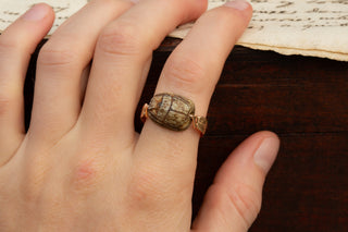 Antique Swivel Ring with Ancient Scarab