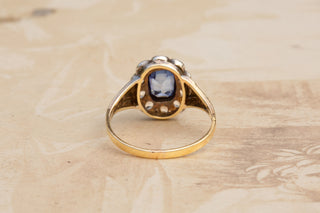 Edwardian Sapphire Cluster Ring