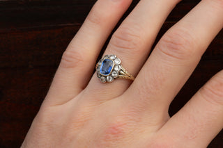 Edwardian Sapphire Cluster Ring