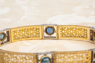 Antique Openwork Bracelet with Sapphires