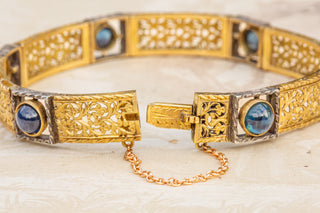 Antique Openwork Bracelet with Sapphires