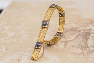 Antique Openwork Bracelet with Sapphires