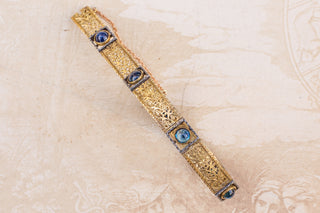 Antique Openwork Bracelet with Sapphires