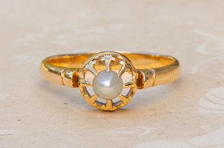 French 19th Century Pearl Solitaire