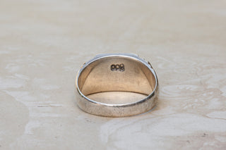 Art Deco Silver Monogram Signet