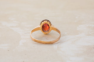 Victorian Rose Cut Garnet Ring