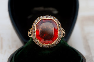 Georgian Hessonite Garnet Ring