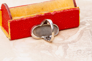 Art Nouveau Silver Monogram Signet Ring