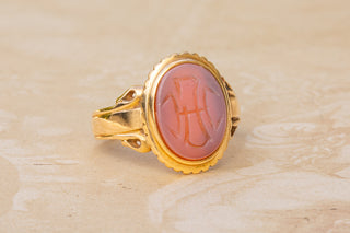 Victorian Monogram Intaglio Ring