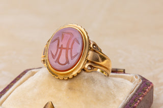 Victorian Monogram Intaglio Ring