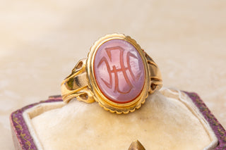 Victorian Monogram Intaglio Ring