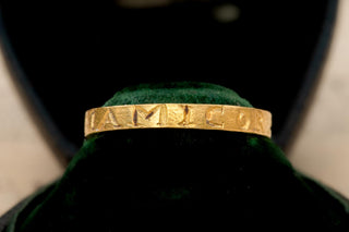 Spanish Renaissance High Karat Gold Posy Betrothal Ring, Early 17th Century