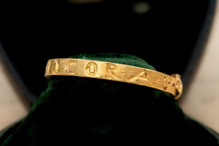 Spanish Renaissance High Karat Gold Posy Betrothal Ring, Early 17th Century